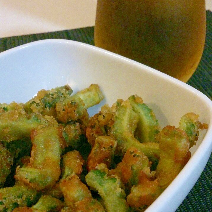 ビールに合う夏のおつまみ ゴーヤのから揚げ レシピ 作り方 By はなさくケンゾウ 楽天レシピ ビールに合う夏のおつまみ ゴーヤのから揚げ レシピ 作り方 By はなさくケンゾウ 楽天レシピ